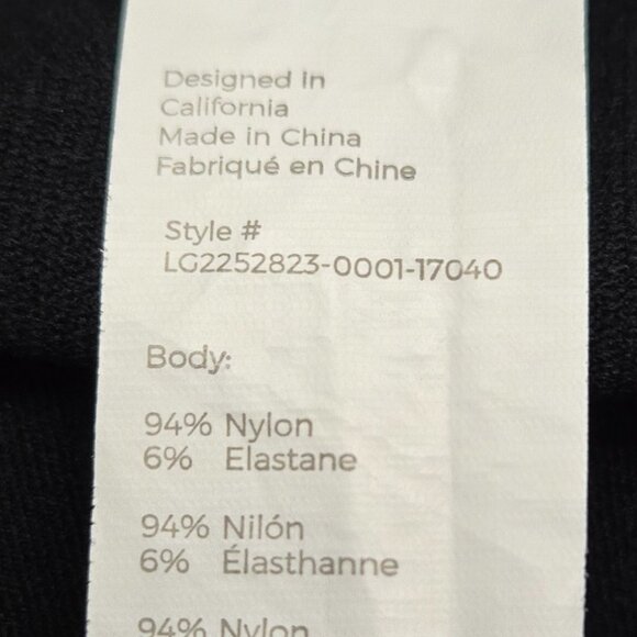 Fabletics Sync Seamless High-Waisted 7/8 Legging Women's Black Gym Workout M - Picture 7 of 7